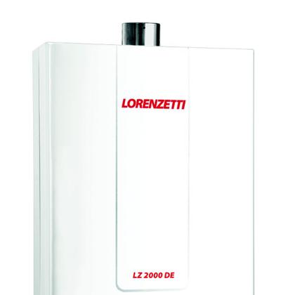 Imagem de Aquecedor De Água A Gás Lorenzetti 20 Litros LZ 2000DE B Branco Bivolt Digital Selecione GLP ou GN