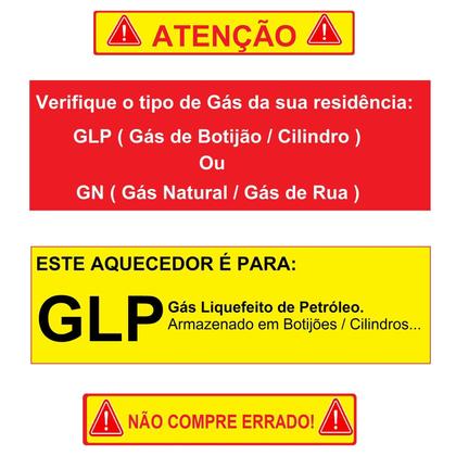 Imagem de Aquecedor De Água A Gás Lorenzetti Lz 2000 De 20 Litos Glp Com Kit Instalação