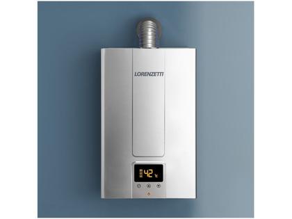 Imagem de Aquecedor De Água A Gás Lorenzetti Lz 2000 De - i (inox) 20 Litros - GLP