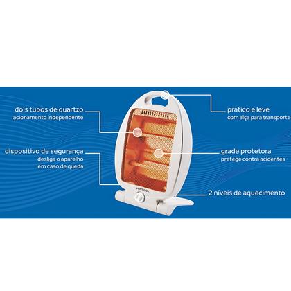 Imagem de Aquecedor de ambiente elétrico portátil Quartzo Ventisol