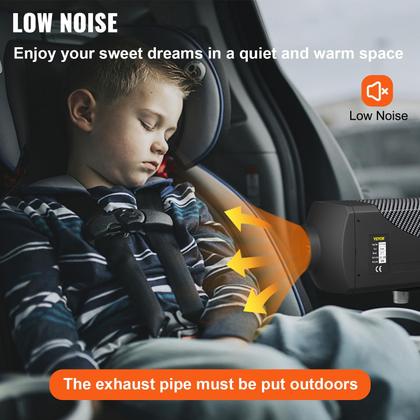 Imagem de Aquecedor de ar a diesel VEVOR 8KW 12V com controle remoto LCD