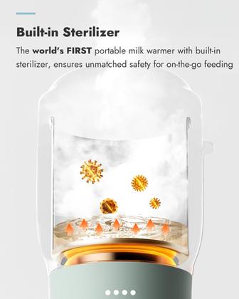 Imagem de Aquecedor de garrafas portátil Papablic Fast Heating com esterilizador