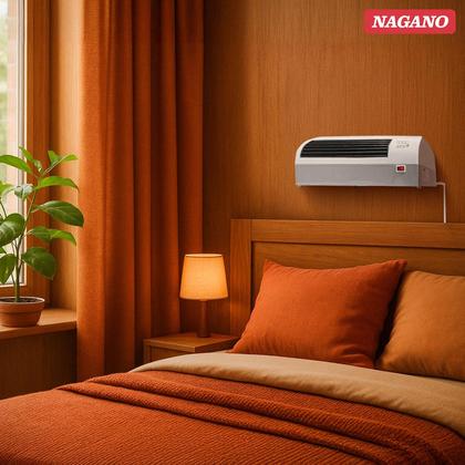 Imagem de Aquecedor de Parede Elétrico 2 em 1 com Timer 2000W