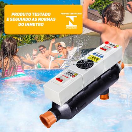 Aquecedor De Piscina Elétrico Globalmar Para Piscinas Até 80 Mil Litros ...