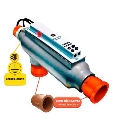 Imagem de Aquecedor de piscinas até 40 mil litros 10kw 220v