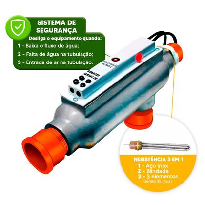 Imagem de Aquecedor de piscinas até 40 mil litros 10kw 220v