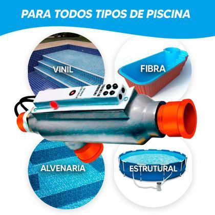 Imagem de Aquecedor de piscinas até 40 mil litros 10kw 220v