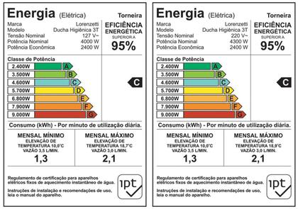 Imagem de Aquecedor Ducha Higiênica 3t 220v - Lorenzetti - Branco