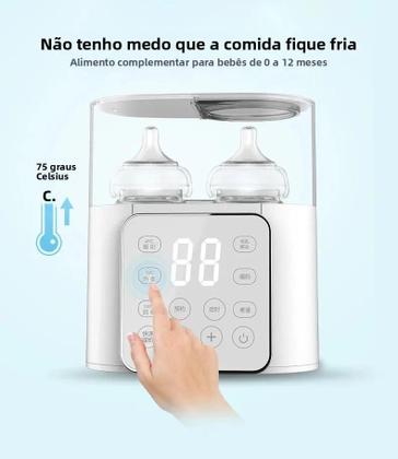 Imagem de Aquecedor e Esterilizador de Mamadeiras Multifuncional - Rápido e com Controle de Temperatura