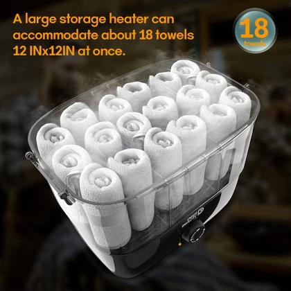 Imagem de Aquecedor e Vaporizador de Toalhas 600W - Mesa para 18 Toalhas (Preto)