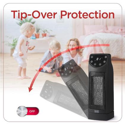 Imagem de Aquecedor Elétrico Black+Decker BHT907R 1500W 127V - Portátil, Silencioso e Econômico
