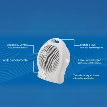 Imagem de Aquecedor Elétrico Ventisol Premium A1-02 1500W 220V  Portátil Seguro Silencioso