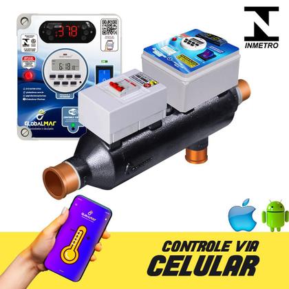 Imagem de Aquecedor Globalmar Para Piscinas Até 80 Mil Litros Controle Por Celular