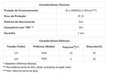 Imagem de Aquecedor Lorenzetti Versatil 4700w 110v 7560038