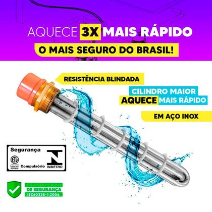 Imagem de Aquecedor Para Piscina Automático Digital Para 40 Mil Lts