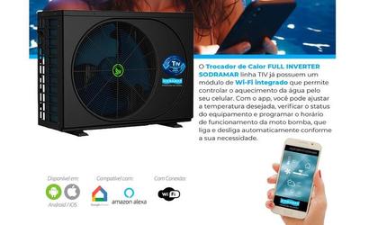 Imagem de Aquecedor trocador de calor TH TIV75 para piscina até 62.000L 220V