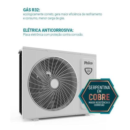 Imagem de Ar Condicionado 12.000 BTUs Inverter Frio PAC12FB Philco Branco 220V