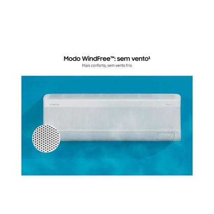Imagem de Ar Condicionado 12000 BTUs Inverter Samsung Windfree Connect AI Split Hi Wall Frio R32 220V Monofásico