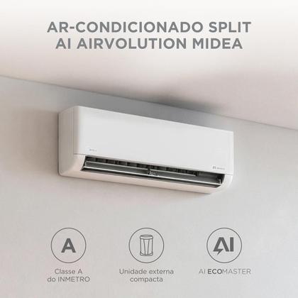 Imagem de Ar Condicionado 12000 Btus Split Hi Wall Inverter Midea Frio Ai Airvolution R-32 220v