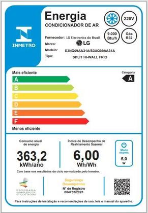 Imagem de Ar Condicionado Hi Wall LG Dual Inverter Voice AI 9.000 Btus Frio 220v R-32