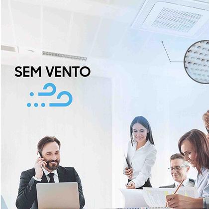 Imagem de Ar Condicionado Inverter Cassete 4 vias WindFree com WiFi 47.000 BTUs Quente/Frio