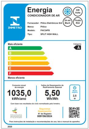 Imagem de Ar Condicionado Inverter Frio 24000 btus PAC24FB Split Hi Wall Philco 220v