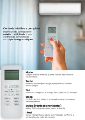 Imagem de Ar Condicionado Inverter Frio Split Zen Top 12000 Btus Agratto ZICST12F02 220v