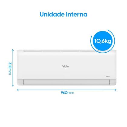 Imagem de Ar Condicionado Inverter III Frio 18000 btus High Wall Eco Elgin 220v