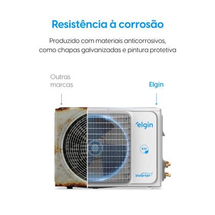 Imagem de Ar Condicionado Inverter III Frio 18000 btus High Wall Eco Elgin 220v