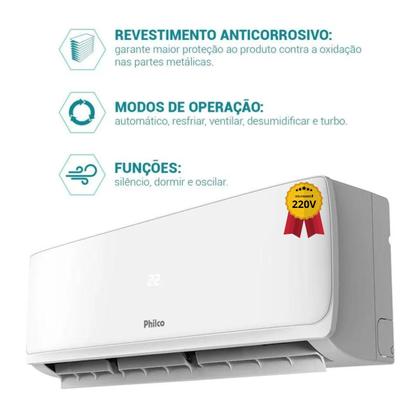 Imagem de Ar condicionado inverter philco 18000 btus frio 220v pac18fb