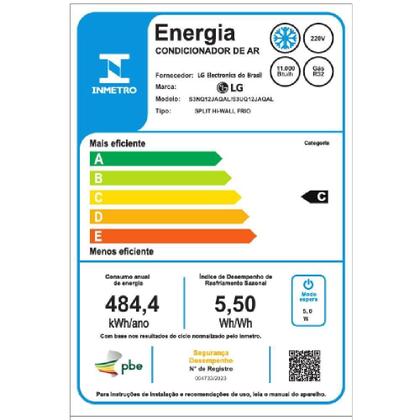 Imagem de Ar Condicionado LG Dual Inverter Compact +IA 12000 BTUs Frio