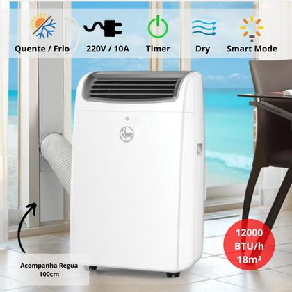 Imagem de Ar-Condicionado Portátil 12000 BTUs Quente e Frio 220V