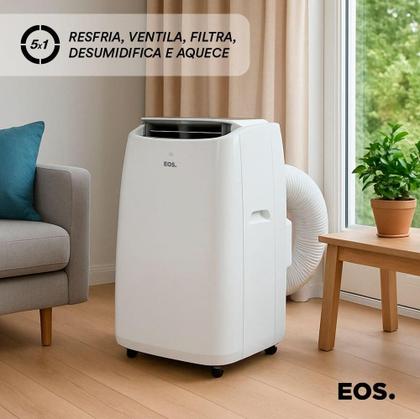 Ar-Condicionado Portátil Inverter 14000 BTUs EOS Slim Quente e Frio ...