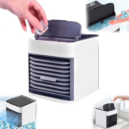 Imagem de Ar condicionado portátil mini com ventilador USB ideal para refrescar escritórios