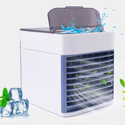 Imagem de Ar condicionado portátil mini com ventilador USB para refrescar ambientes
