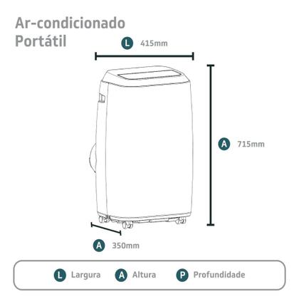 Ar-Condicionado Portátil Philco PAC12000F5 12.000 BTUs Só Frio 127V ...