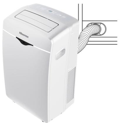 Imagem de Ar-condicionado portátil wi-fi 12.000 btus frio ap-12cwbrnps01 hisense 127v