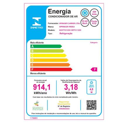 Imagem de Ar Condicionado Split 12000 AirVolution BTU Frio Midea