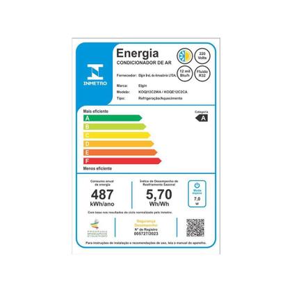 Imagem de Ar Condicionado Split Cassete 1 Via Elgin One Air Connect Inverter 12.000 Btus Quente E Frio 220V R-32