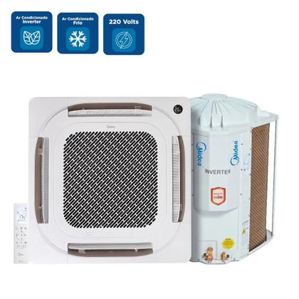Imagem de Ar Condicionado Split Cassete Inverter Midea 24000 BTU/h Frio Monofásico 38TVCD24515MM  220 Volts