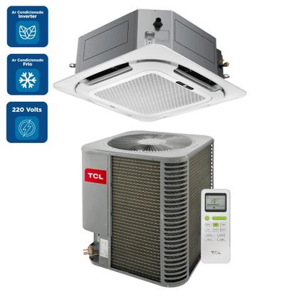 Imagem de Ar Condicionado Split Cassete Inverter TCL 55000 BTU/h 4 Vias Frio TAC55CSGCTINV  220 Volts
