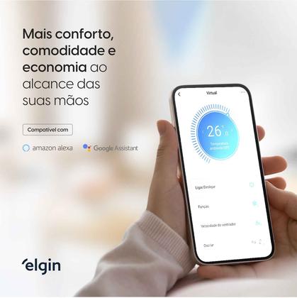 Imagem de Ar Condicionado Split Hi Wall Eco II Inverter Connect Elgin 18.000 Btus Quente e Frio 220v R-32