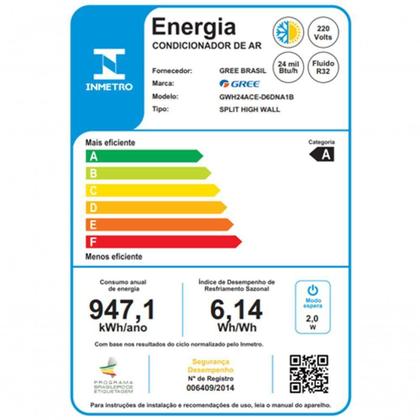 Imagem de Ar Condicionado Split Hi Wall Gree G-Diamond BTUs