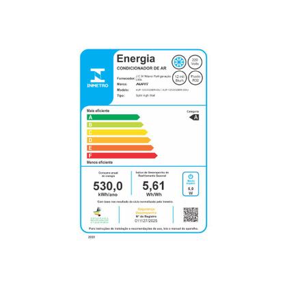 Imagem de Ar Condicionado Split Hi Wall Inverter Aufit 12.000 Btus Frio 220v R-32