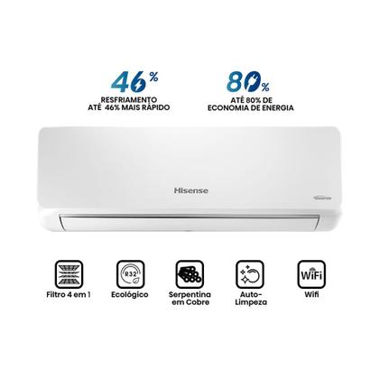 Ar Condicionado Split Hi Wall Inverter Hisense Expert Wi-Fi 9.000
