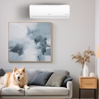 Ar Condicionado Split Hi Wall - Inverter R-32 - LG - Dual Voice + Inteligência Artificial - 9000 Btus - Frio - 220V Imagem de Ar Condicionado Split Hi Wall - Inverter R-32 - LG - Dual Voice + Inteligência Artificial - 9000 Btus - Frio - 220V