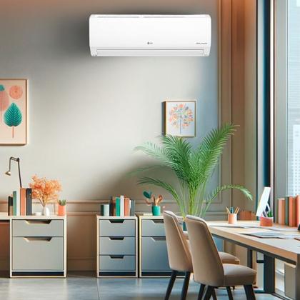 Ar Condicionado Split Hi Wall - Inverter R-32 - LG - Dual Voice + Inteligência Artificial - 9000 Btus - Frio - 220V Imagem de Ar Condicionado Split Hi Wall - Inverter R-32 - LG - Dual Voice + Inteligência Artificial - 9000 Btus - Frio - 220V