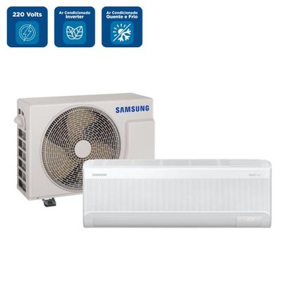 Imagem de Ar Condicionado Split Hi Wall Inverter Samsung WindFree AI 9000 BTU/h Quente e Frio AR09DXFAAWKXAZ  220 Volts
