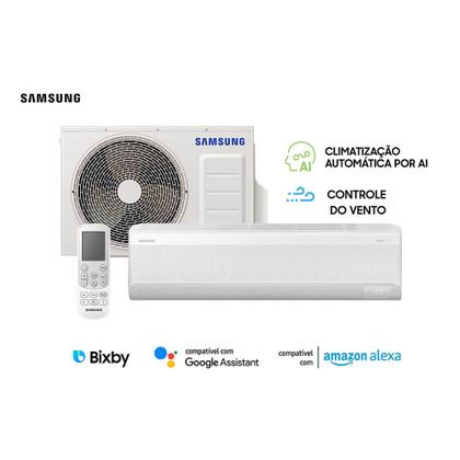 Imagem de Ar Condicionado Split Hi Wall Inverter Samsung WindFree Connect AI 18.000 Btus Quente e Frio 220V R-32