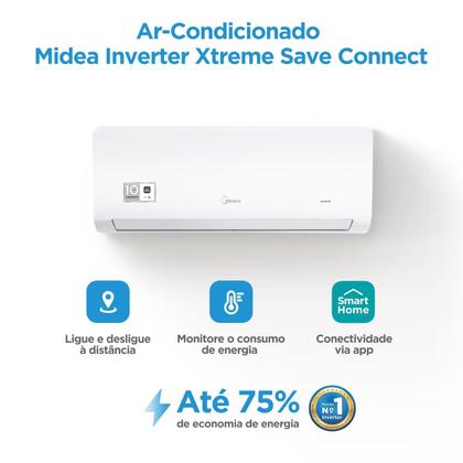 Imagem de Ar Condicionado Split Hi Wall Inverter Springer Midea 12000  Btus  Frio Xtreme Save Connect R32 220V